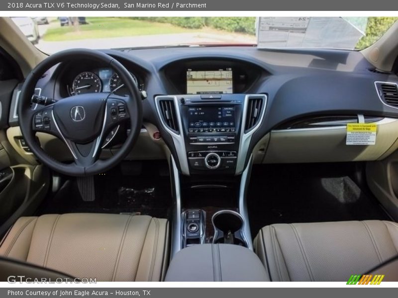 San Marino Red / Parchment 2018 Acura TLX V6 Technology Sedan