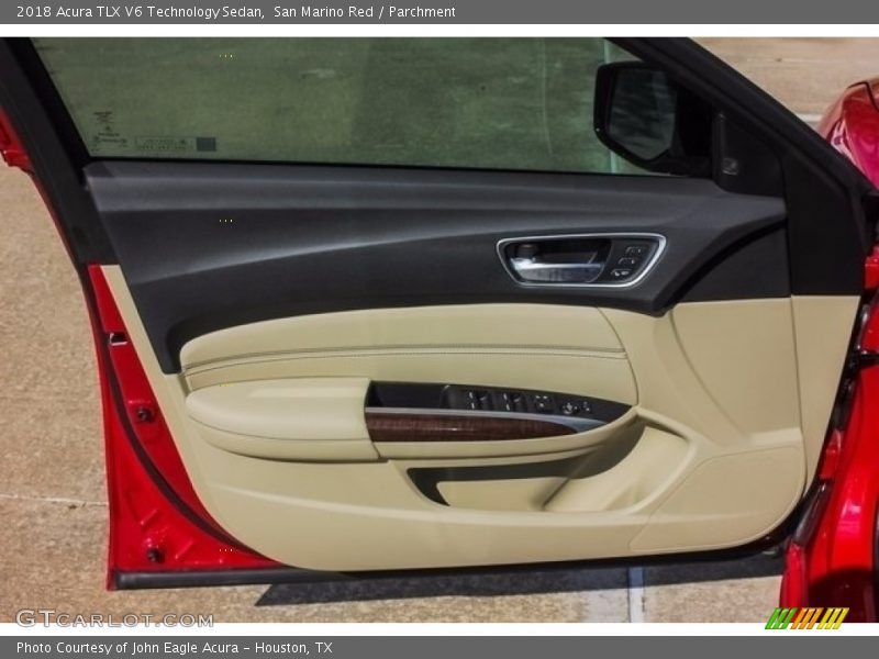 San Marino Red / Parchment 2018 Acura TLX V6 Technology Sedan