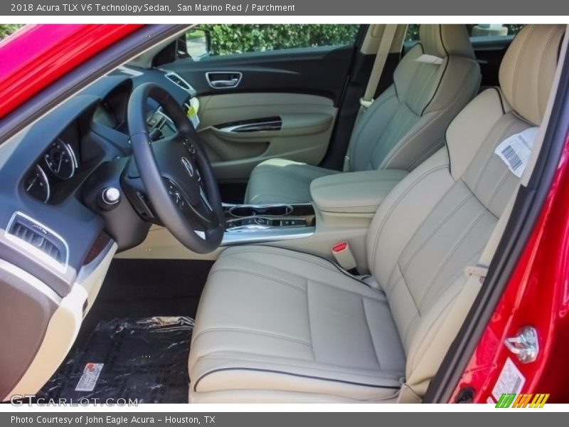 San Marino Red / Parchment 2018 Acura TLX V6 Technology Sedan