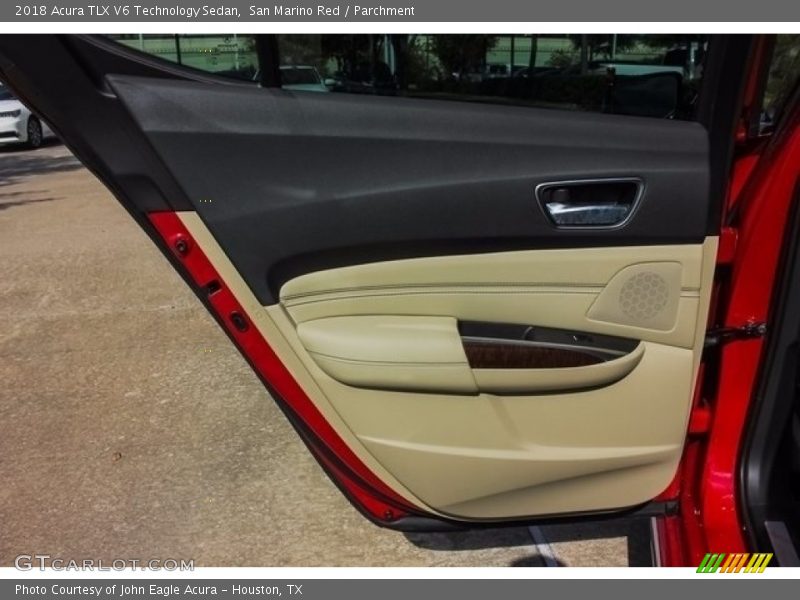San Marino Red / Parchment 2018 Acura TLX V6 Technology Sedan