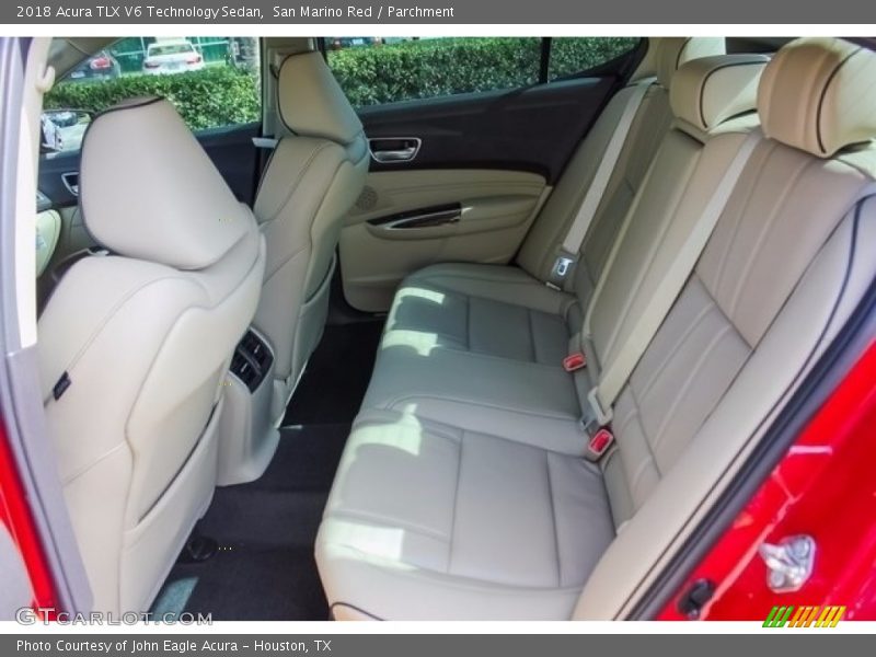 San Marino Red / Parchment 2018 Acura TLX V6 Technology Sedan