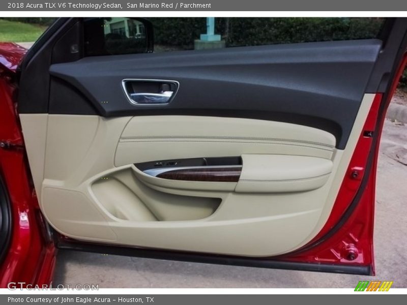 San Marino Red / Parchment 2018 Acura TLX V6 Technology Sedan