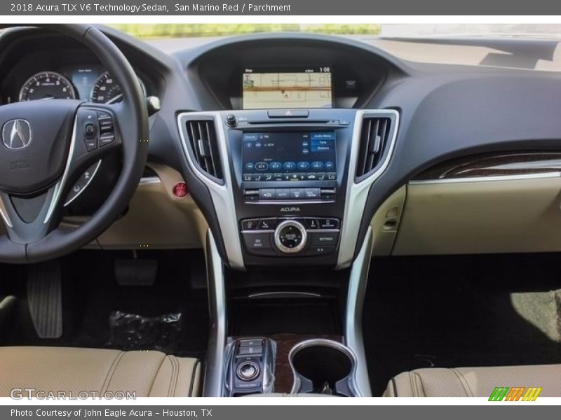 San Marino Red / Parchment 2018 Acura TLX V6 Technology Sedan