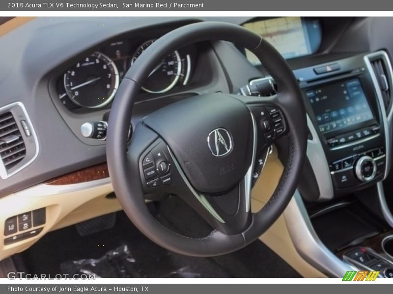 San Marino Red / Parchment 2018 Acura TLX V6 Technology Sedan