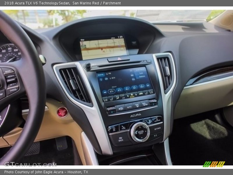 San Marino Red / Parchment 2018 Acura TLX V6 Technology Sedan
