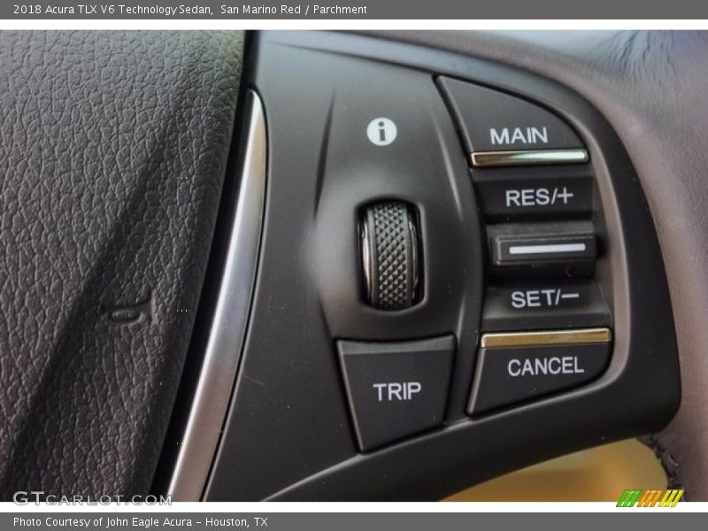 San Marino Red / Parchment 2018 Acura TLX V6 Technology Sedan