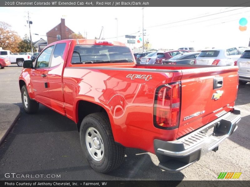 Red Hot / Jet Black/Dark Ash 2018 Chevrolet Colorado WT Extended Cab 4x4