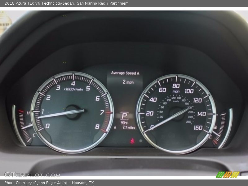 San Marino Red / Parchment 2018 Acura TLX V6 Technology Sedan