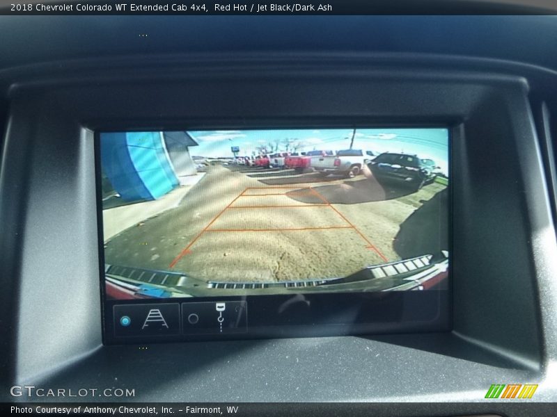 Red Hot / Jet Black/Dark Ash 2018 Chevrolet Colorado WT Extended Cab 4x4