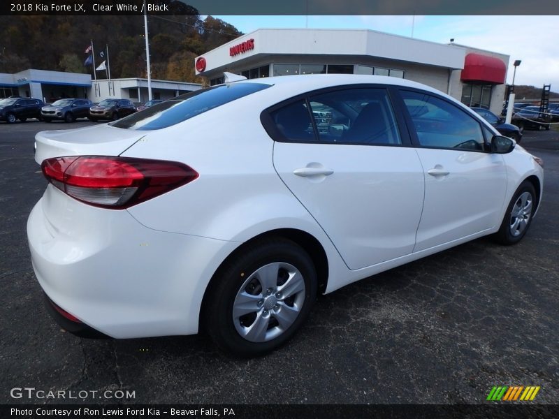 Clear White / Black 2018 Kia Forte LX