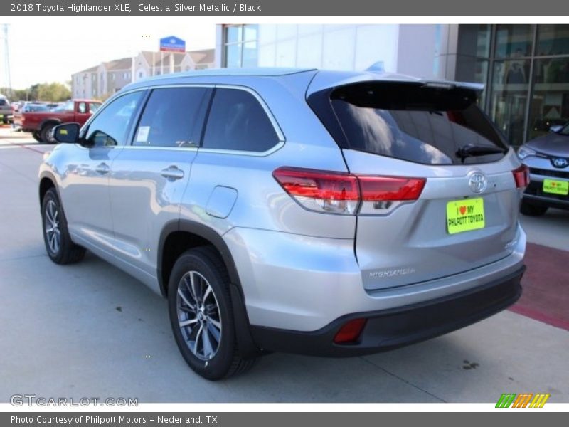 Celestial Silver Metallic / Black 2018 Toyota Highlander XLE