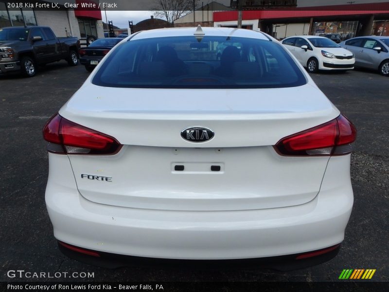 Clear White / Black 2018 Kia Forte LX