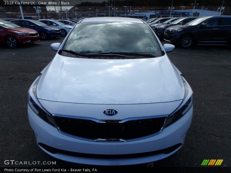 Clear White / Black 2018 Kia Forte LX