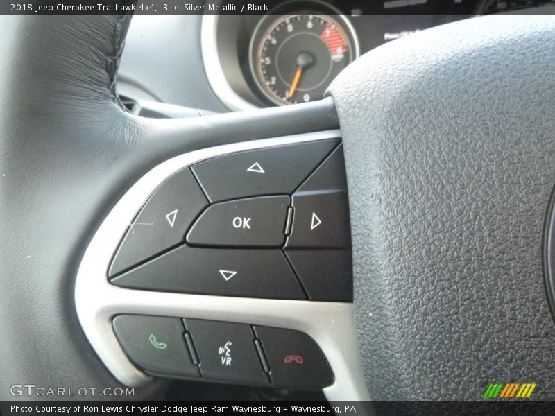 Billet Silver Metallic / Black 2018 Jeep Cherokee Trailhawk 4x4