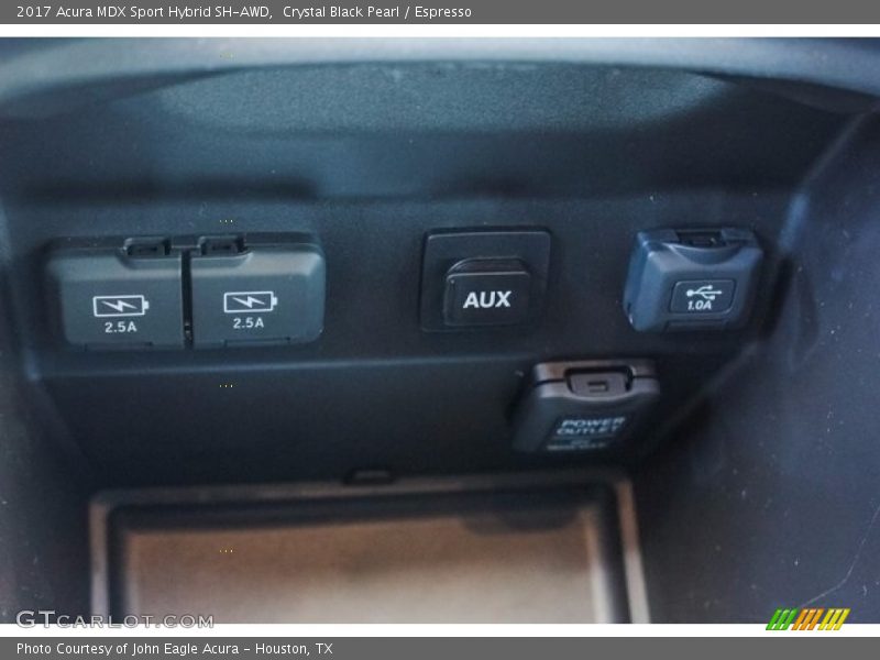 Crystal Black Pearl / Espresso 2017 Acura MDX Sport Hybrid SH-AWD