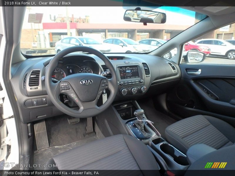 Clear White / Black 2018 Kia Forte LX