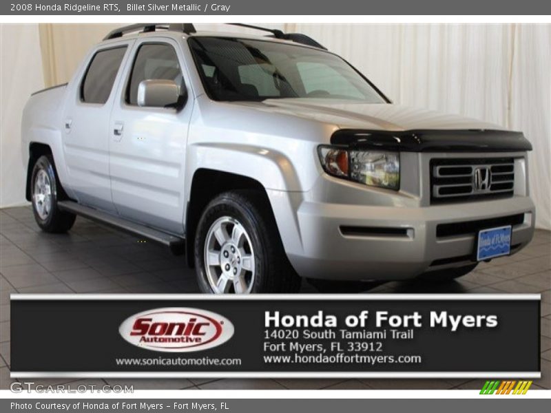 Billet Silver Metallic / Gray 2008 Honda Ridgeline RTS