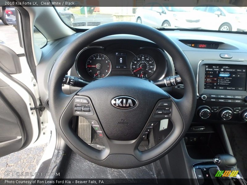 Clear White / Black 2018 Kia Forte LX