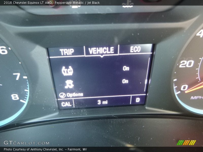 Pepperdust Metallic / Jet Black 2018 Chevrolet Equinox LT AWD