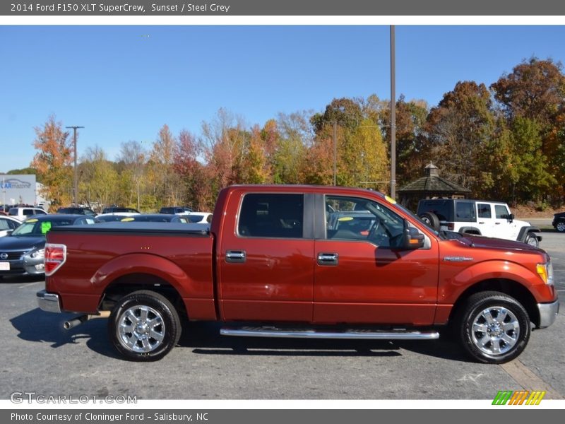 Sunset / Steel Grey 2014 Ford F150 XLT SuperCrew