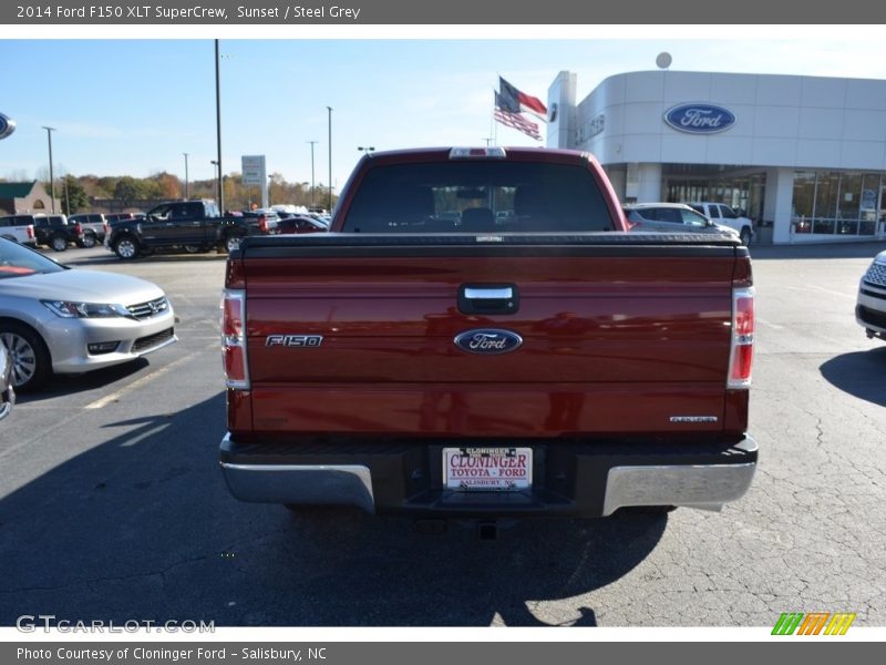 Sunset / Steel Grey 2014 Ford F150 XLT SuperCrew