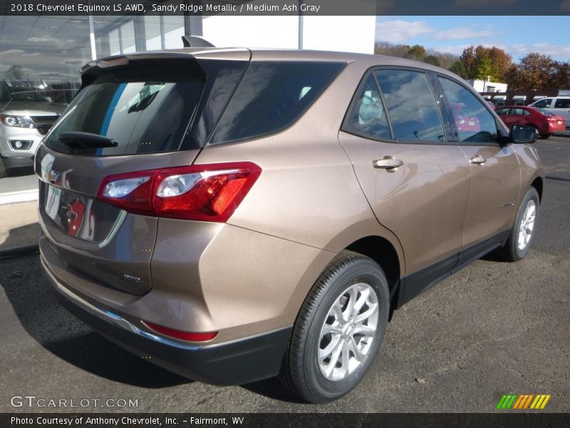 Sandy Ridge Metallic / Medium Ash Gray 2018 Chevrolet Equinox LS AWD