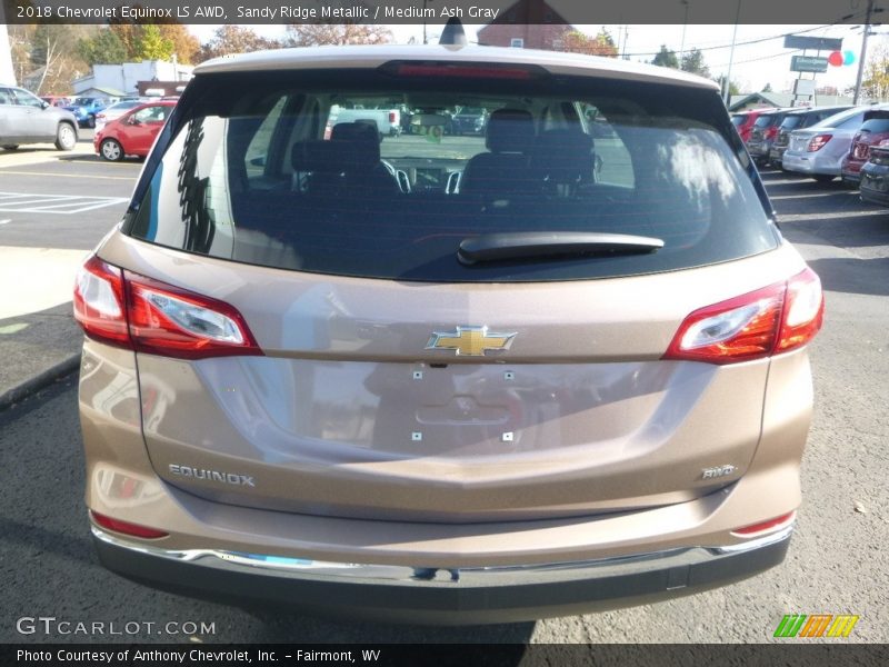 Sandy Ridge Metallic / Medium Ash Gray 2018 Chevrolet Equinox LS AWD
