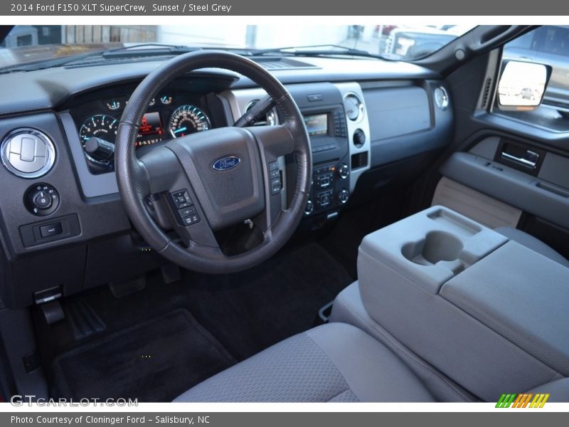 Sunset / Steel Grey 2014 Ford F150 XLT SuperCrew