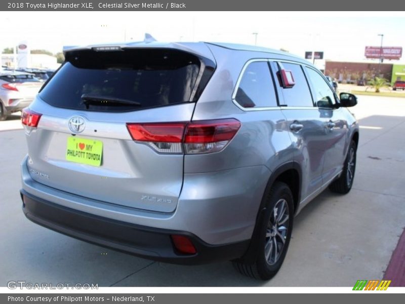 Celestial Silver Metallic / Black 2018 Toyota Highlander XLE