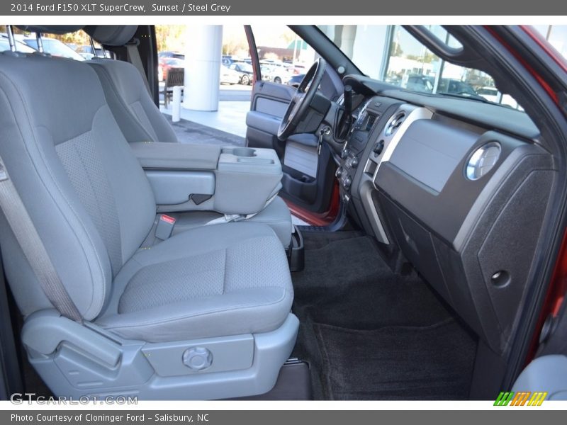 Sunset / Steel Grey 2014 Ford F150 XLT SuperCrew