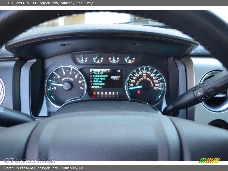 Sunset / Steel Grey 2014 Ford F150 XLT SuperCrew
