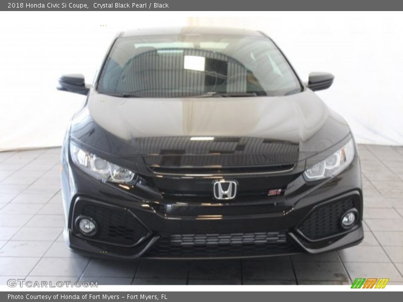 Crystal Black Pearl / Black 2018 Honda Civic Si Coupe