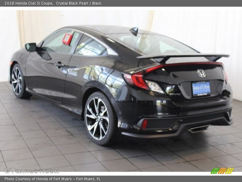 Crystal Black Pearl / Black 2018 Honda Civic Si Coupe