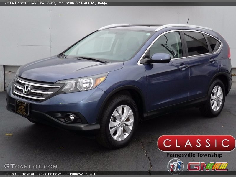 Mountain Air Metallic / Beige 2014 Honda CR-V EX-L AWD