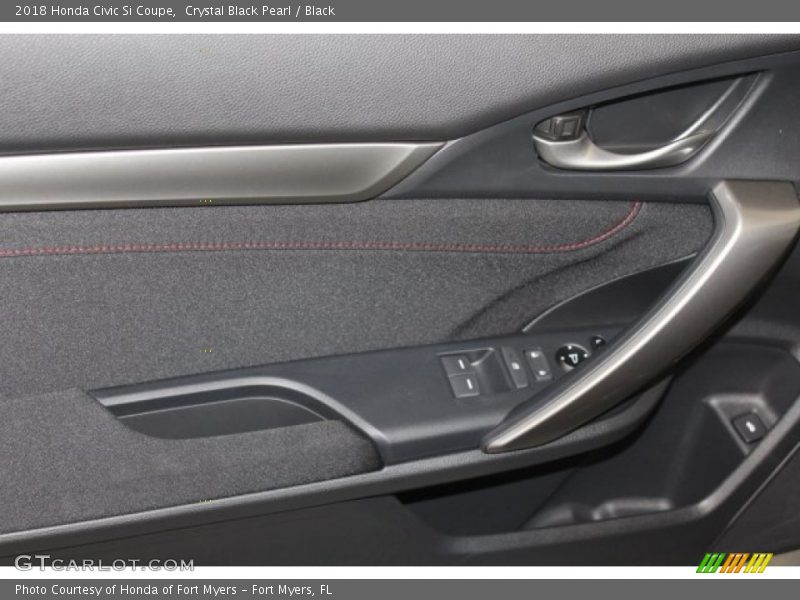 Crystal Black Pearl / Black 2018 Honda Civic Si Coupe