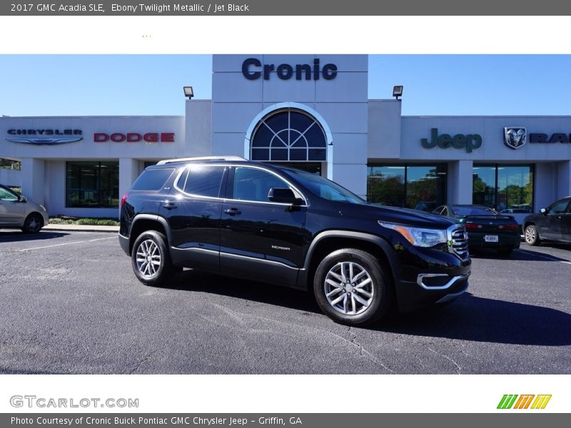 Ebony Twilight Metallic / Jet Black 2017 GMC Acadia SLE