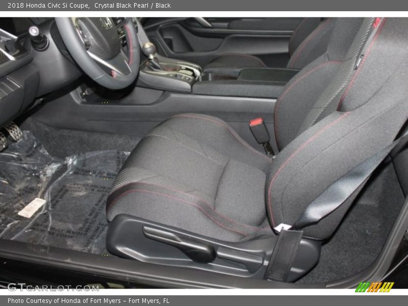 Crystal Black Pearl / Black 2018 Honda Civic Si Coupe