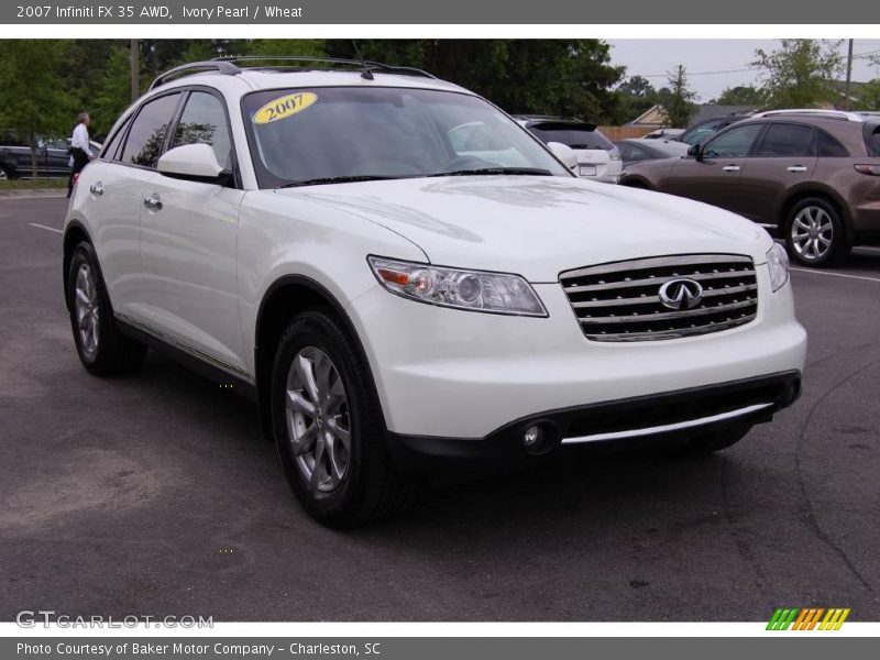 Ivory Pearl / Wheat 2007 Infiniti FX 35 AWD