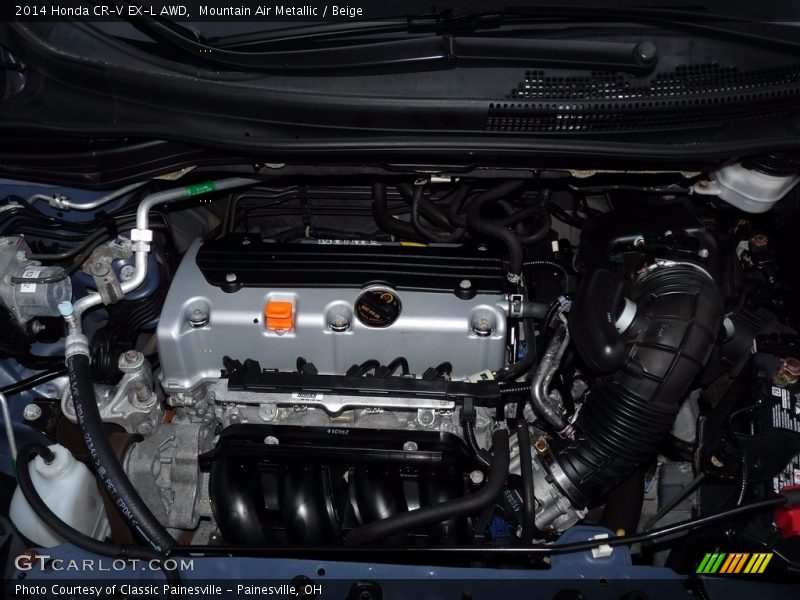 Mountain Air Metallic / Beige 2014 Honda CR-V EX-L AWD