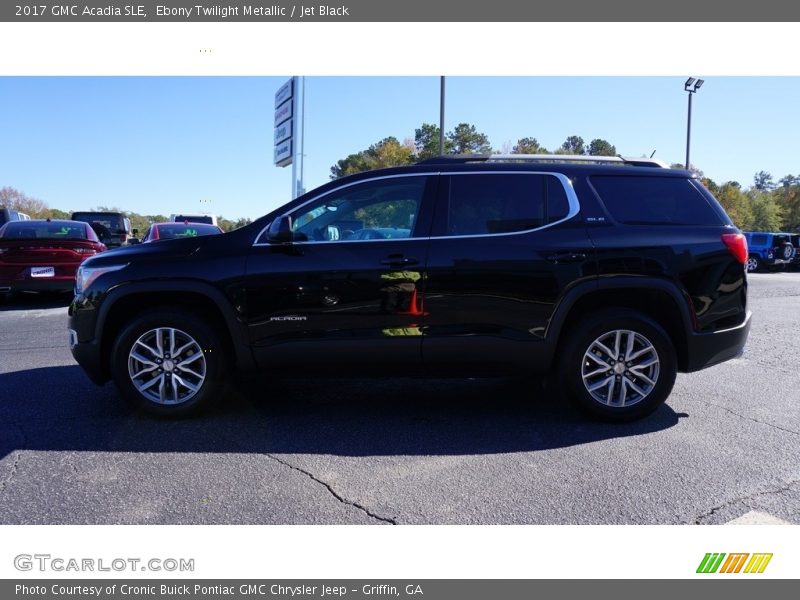Ebony Twilight Metallic / Jet Black 2017 GMC Acadia SLE