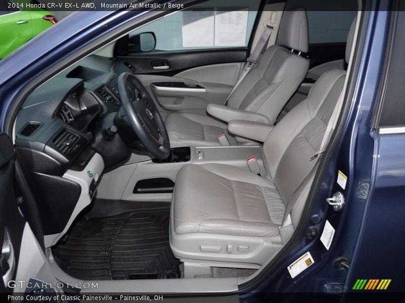 Mountain Air Metallic / Beige 2014 Honda CR-V EX-L AWD