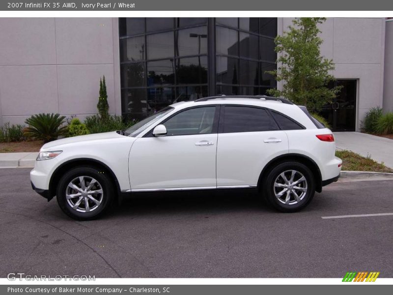 Ivory Pearl / Wheat 2007 Infiniti FX 35 AWD