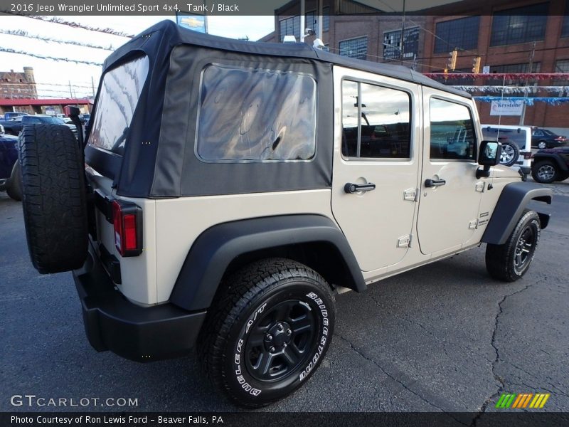 Tank / Black 2016 Jeep Wrangler Unlimited Sport 4x4