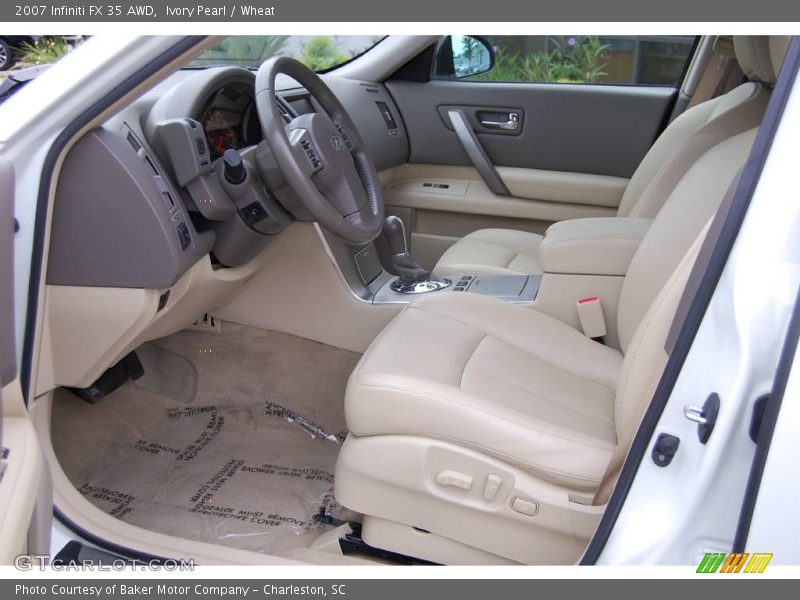 Ivory Pearl / Wheat 2007 Infiniti FX 35 AWD