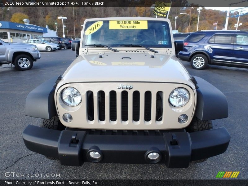 Tank / Black 2016 Jeep Wrangler Unlimited Sport 4x4