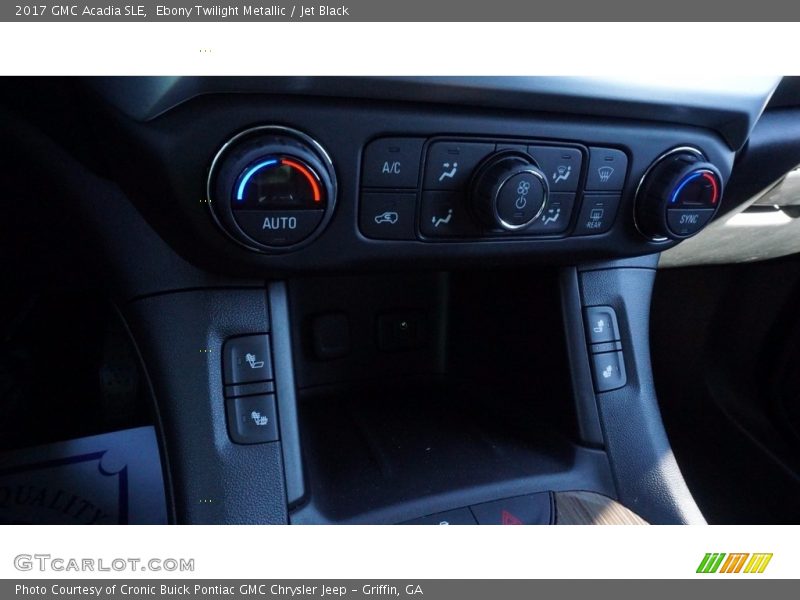 Ebony Twilight Metallic / Jet Black 2017 GMC Acadia SLE