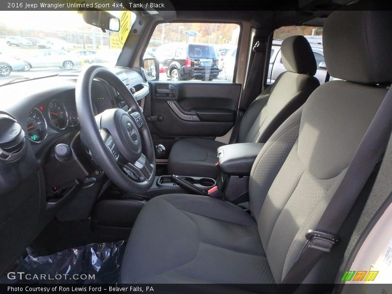 Tank / Black 2016 Jeep Wrangler Unlimited Sport 4x4