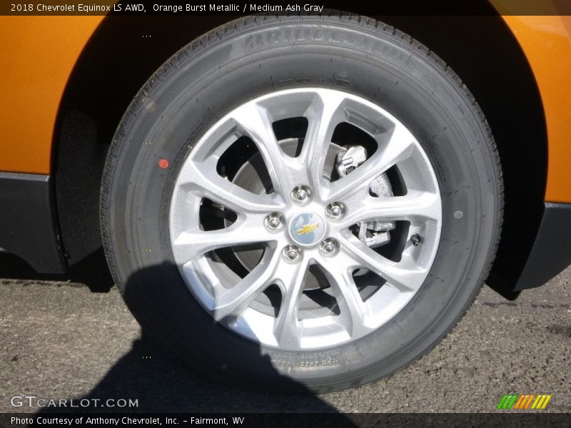 Orange Burst Metallic / Medium Ash Gray 2018 Chevrolet Equinox LS AWD