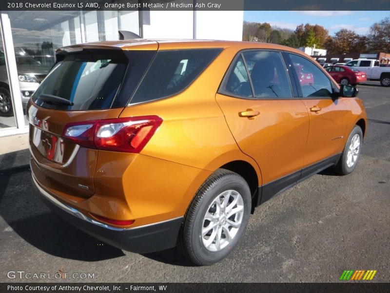Orange Burst Metallic / Medium Ash Gray 2018 Chevrolet Equinox LS AWD