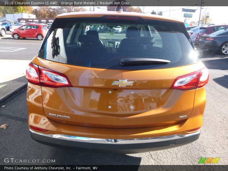 Orange Burst Metallic / Medium Ash Gray 2018 Chevrolet Equinox LS AWD